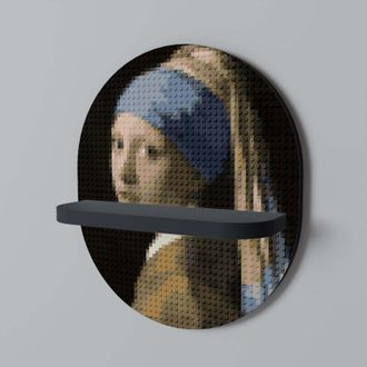 OEM Obra Maestra Estructural Estante Ovalado Negro