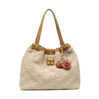 Marc Jacobs The Summer Woven Cristina Tote - female - Marc Jacobs - Shoulder Bags - Beige - ONE SIZE - Bags