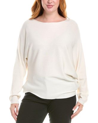 Lafayette 148 New York Asymmetric Silk-Blend Sweater