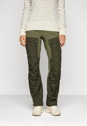 Fj&auml;llr&auml;ven Keb Pants Women&acirc;EURs Laurel Green Curved Performance Trekking GBO3013