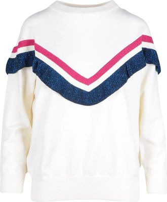 Ballantyne Sweatshirt met ronde hals - Dames - Sweatshirts - Wit - M - Wol - Hoodies & sweatvesten