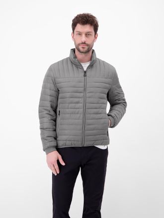 Lerros Steppjacke LERROS, Herren, Gr. M, basalt grau, Web, Obermaterial: 100% Polyester, unifarben, normal h&uuml;ftbedeckend, Rundhals, B&uuml;ndchen, Jacken Steppjac