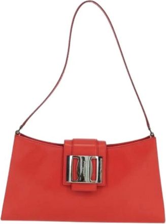 Ferragamo Pre-owned Shoulder Bags, female, Red, Size: ONE SIZE Pre-owned Vintage shoulder bag