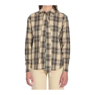 Saint Laurent Shirts, female, Multicolor, Size: L Cassandre Lavalli&egrave;re Shirt