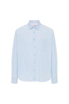 Orlebar Brown Mens Grasmoor Button-Down Shirt In Soft Blue