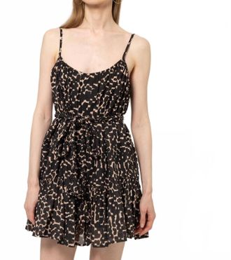 Bel Kazan Colette Dress In Sand Strata