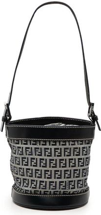 Fendi Pre-owned Fendi Zucchino Canvas Bucket Bag Ladies 2VLXM15X6Q2FJJE0
