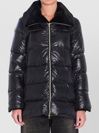 Herno puffer fur collar jacket