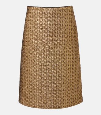 Dorothee Schumacher Golden Hour midi skirt