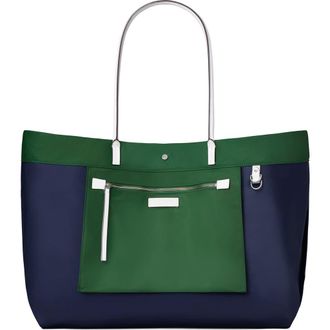 Tory Burch Ella Twist Reversible Tote in Basil at Nordstrom