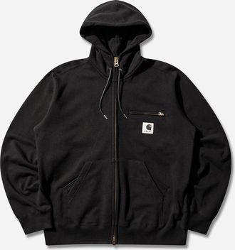 sacai Carhartt WIP Cotton Jersey Hoodie Black