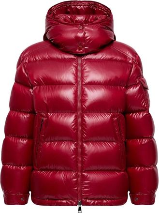 Moncler Dames, Jassen, Rood, Maat: M Leer