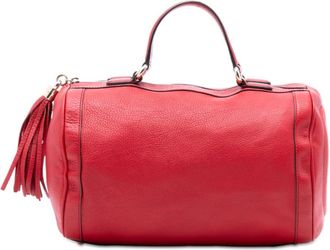 Gucci Pre-owned Gucci Medium Pebbled Calfskin Soho Boston Bag Ladies 282302 493075