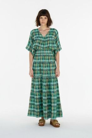 Ace & Jig Mojave Tiered Maxi Skirt in Garden at Nordstrom, Size Xxx-Large