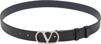 Valentino VLogo Signature Riem - Heren - Riemen - Zwart - 105 CM - Leer - Accessoires