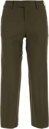 Pantaloni Torino Tailor-cut trousers - women - Cotton/Elastane - 38 - Green