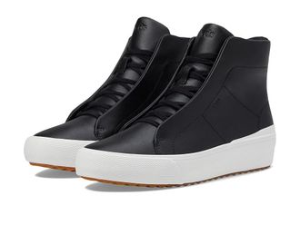 Keds Remi Mid Bootie Womens Shoes Black Leather : 8.5 B - Medium, Canvas