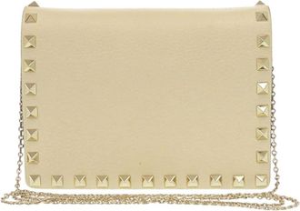 Valentino Pre-owned Valentino Leather Rockstud Chain Pouch Ladies E9KH0FDQ5BVGXXTS