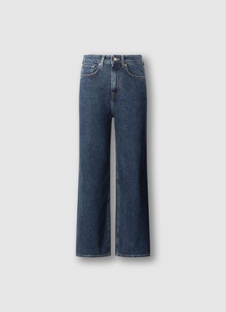 Pepe Jeans London Straight-Jeans PEPE JEANS UHW - Ultra High Waist, Damen, Gr. 25, L&auml;nge 30, mid blau, Denim/Jeans, Obermaterial: 99% Baumwolle, 1% Elasthan, straight f