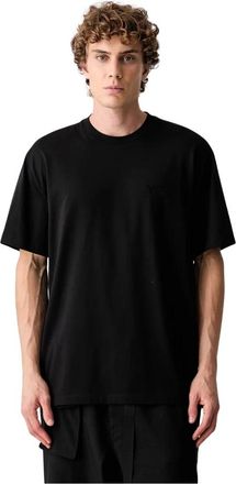Yohji Yamamoto T-shirt Manica Corta Regular - - Tops - Uomo - Nero - XL