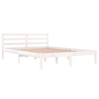 Berkfield Home Beautiful Day Bed Solid Wood Pine 140x200 cm Double White