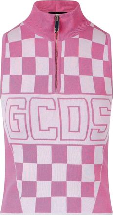GCDS Top con stampa - Rosa