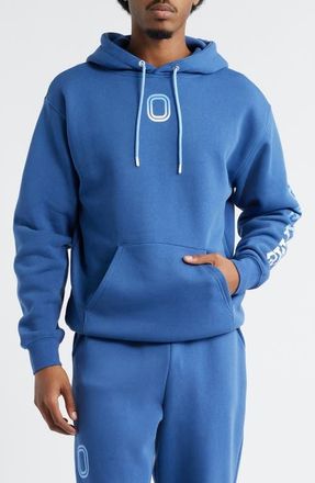 Overtime Classic Gradient Logo Pullover Hoodie in Blue at Nordstrom, Size Xx-Large
