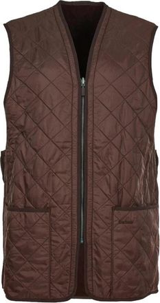 Barbour Polarquilt Waistcoat Zip-in - Dames - Bodywarmers - Bruin - S - Polyester - Jassen