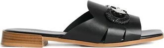 Karl Lagerfeld Sandali slides in pelle - Nero