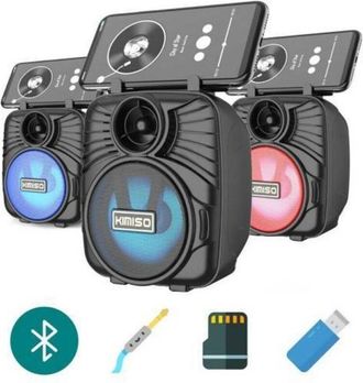 Trade Shop Trade Shop - Cassa Acustica Speaker Bluetooth Ricaricabile Portatile Fm Microsd Tf Usb Aux