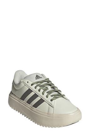 adidas Grand Court Platform Sneaker in Off White/Charcoal/White at Nordstrom Rack, Size 10.5
