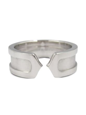 Cartier 2010 18kt witgouden C2 ring - Zilver