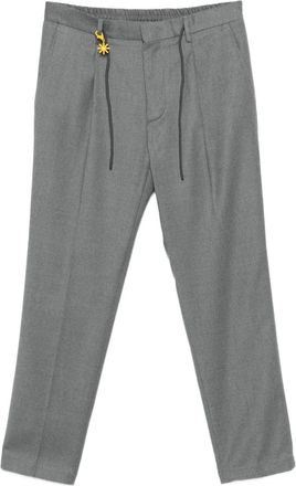 Manuel Ritz drawstring straight-leg trousers - Grey