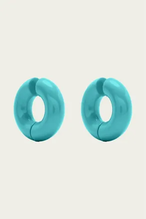 UNCOMMON MATTERS Womens Stratus Hoops In Sky Blue