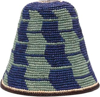Colville Carousel bucket hat - unisex - Raffia - One Size - Blue