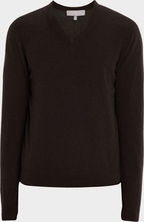 Neiman Marcus Mens Cashmere V-Neck Sweater