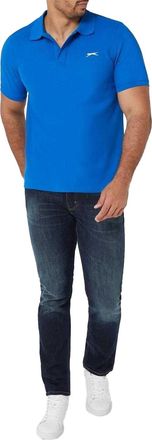Slazenger Heren Geborduurd Logo Poloshirt (Royaal Blauw)