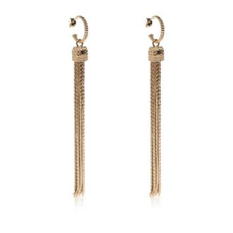 Balmain Messing Tassel Oorbellen - Dames - Oorbellen - Geel - ONE Size - Accessoires