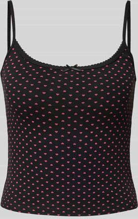 Review Trägertop mit Schleifen-Detail in Black, Größe XS