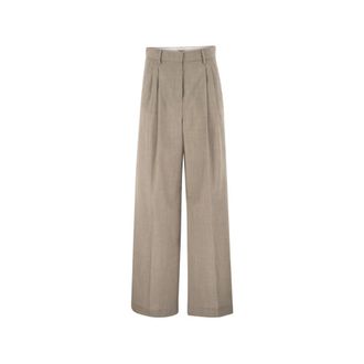 Max Mara Dames, Broeken, Beige, Maat: 2XS