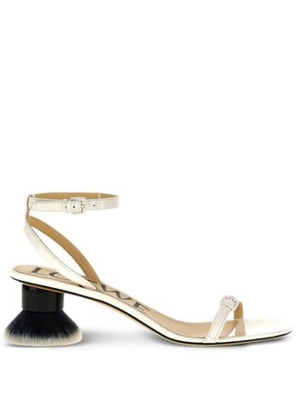 Loewe 40 mm Petal Brush sandalen - Wit