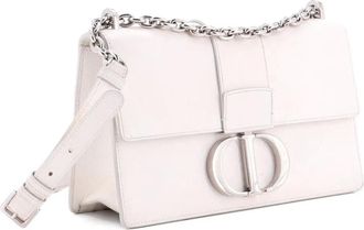 Dior 30 Montaigne Chain Flap Bag Leather East West shoulder bag - Wit