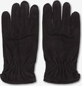 Restelli Guanti Wildlederhandschuhe mit Kaschmirfutter