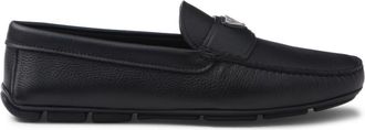 Prada Drive leather loafers - men - Rubber/Leather/Leather - 6.5 - Black