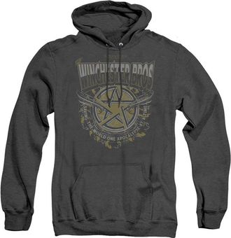 Gildan Supernatural Winchester Bros Adult Heather Hoodie / Hooded Sweatshirt