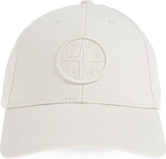Stone Island Baseball Cap - Heren - Petten - Beige - ONE Size - Katoen - Accessoires