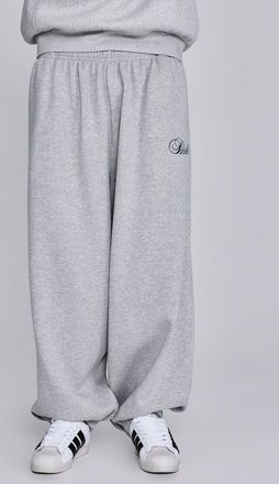 Siksilk Hombres Gris Marmolado Essentials Joggers XXL