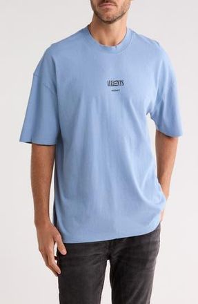 AllSaints Burman Logo Cotton T-Shirt in Bondi Blue at Nordstrom Rack, Size X-Large