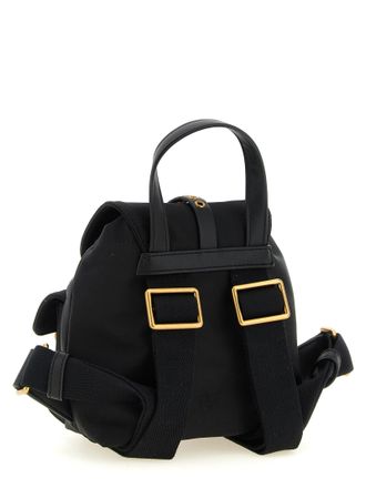 Pinko Nylon with Metal Hardware Mini Backpack - Black