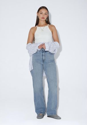 Dr. Denim Echo High Straight Jeans in Bay Blue Jay at Nordstrom, Size 29